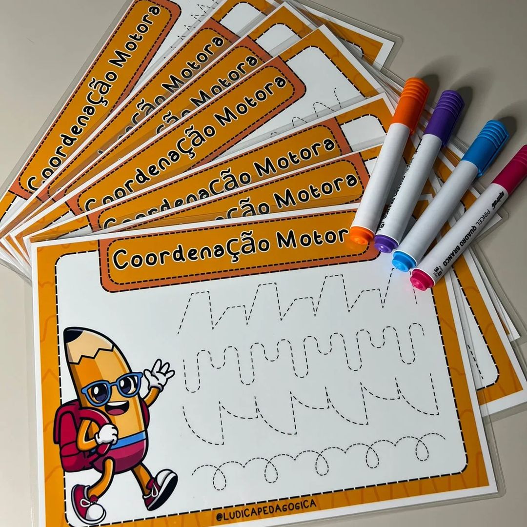 FICHAS TREINANDO A COORDENAÇÃO MOTORA