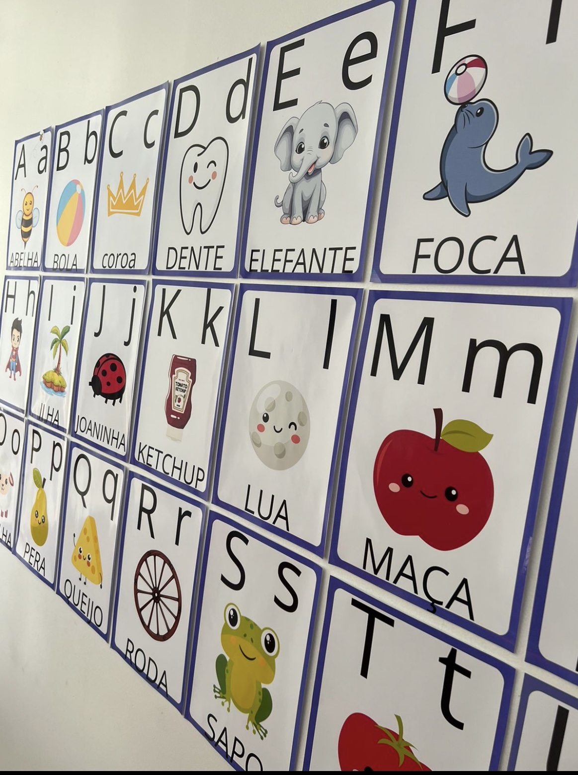 ALFABETO ILUSTRADO DE PAREDE – Ilustre Pedagógica
