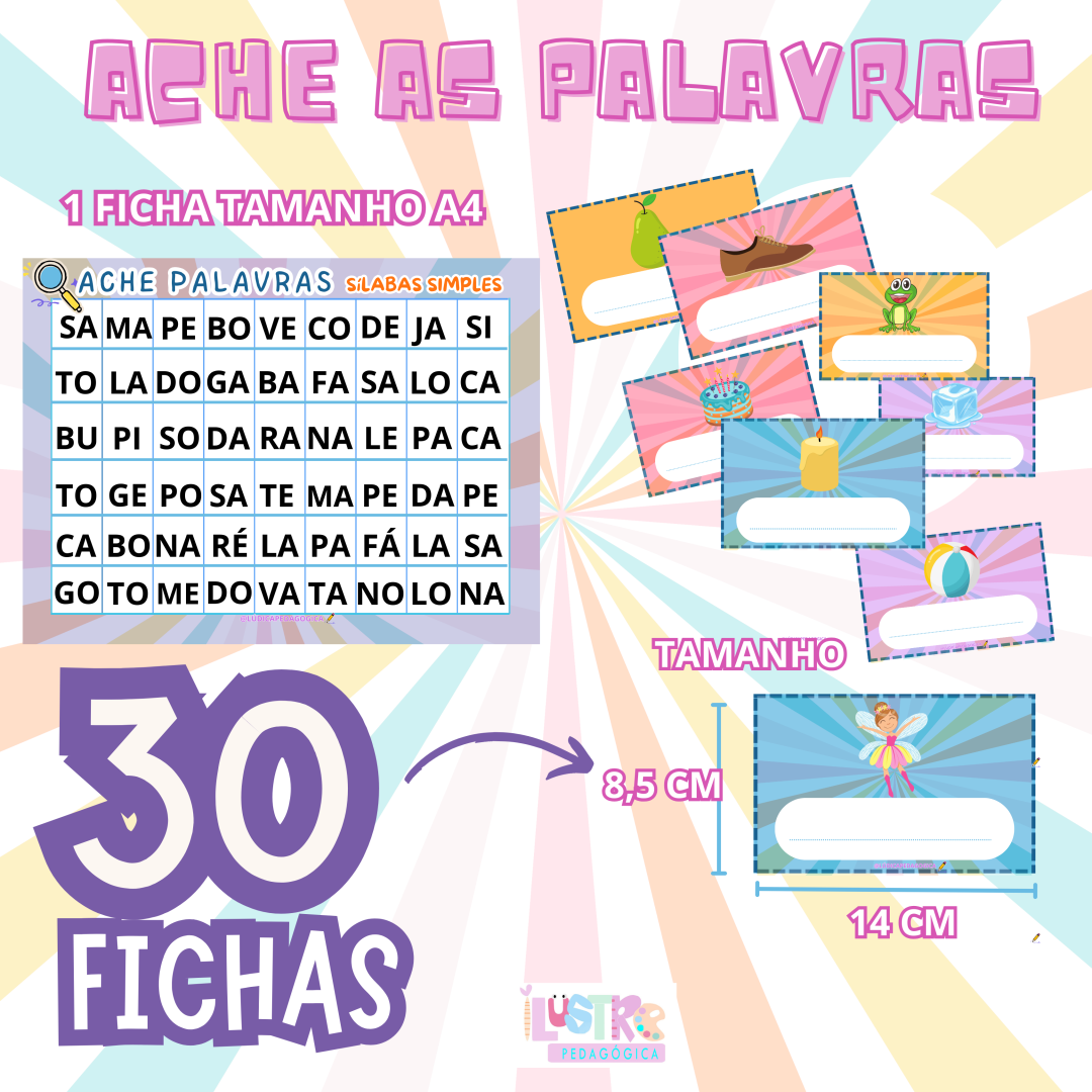 ACHE AS PALAVRAS: SILÁBAS SIMPLES!
