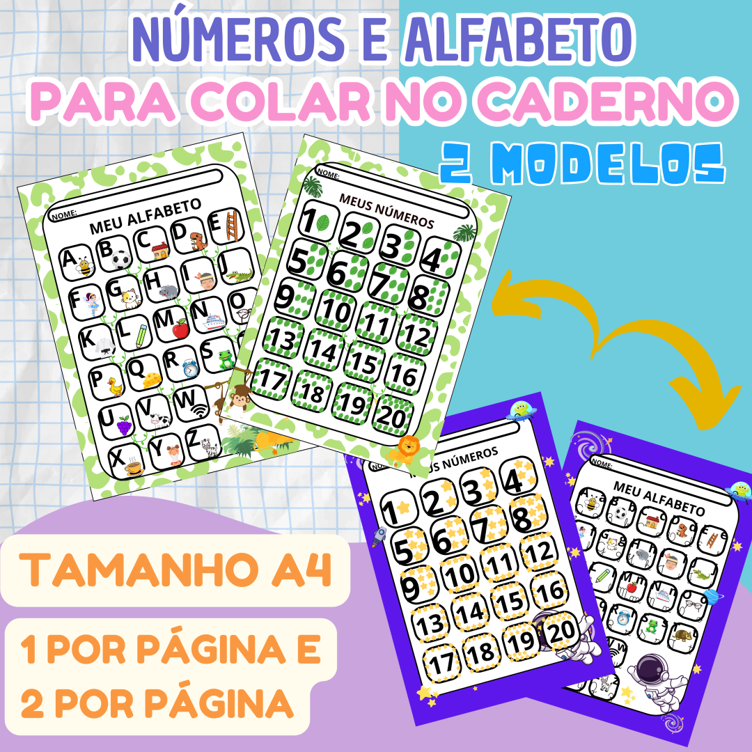 MEU ALFABETO e NÚMEROS