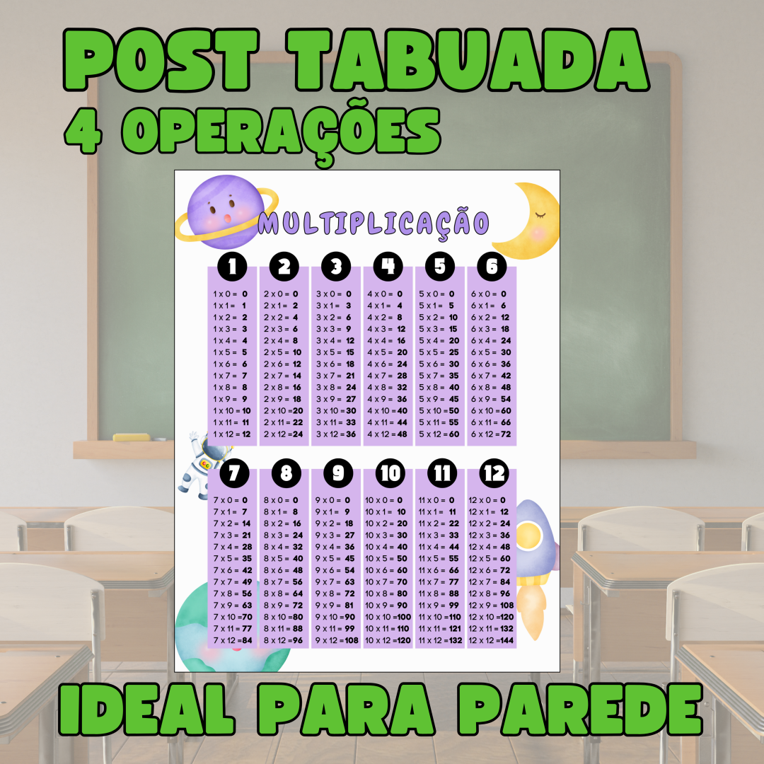 POST TABUADA 4 OPERAÇÕES