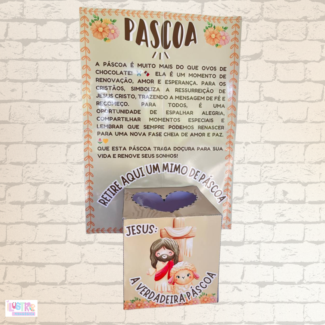 CAIXA E MIMO PORTA PÁSCOA CRISTÃ