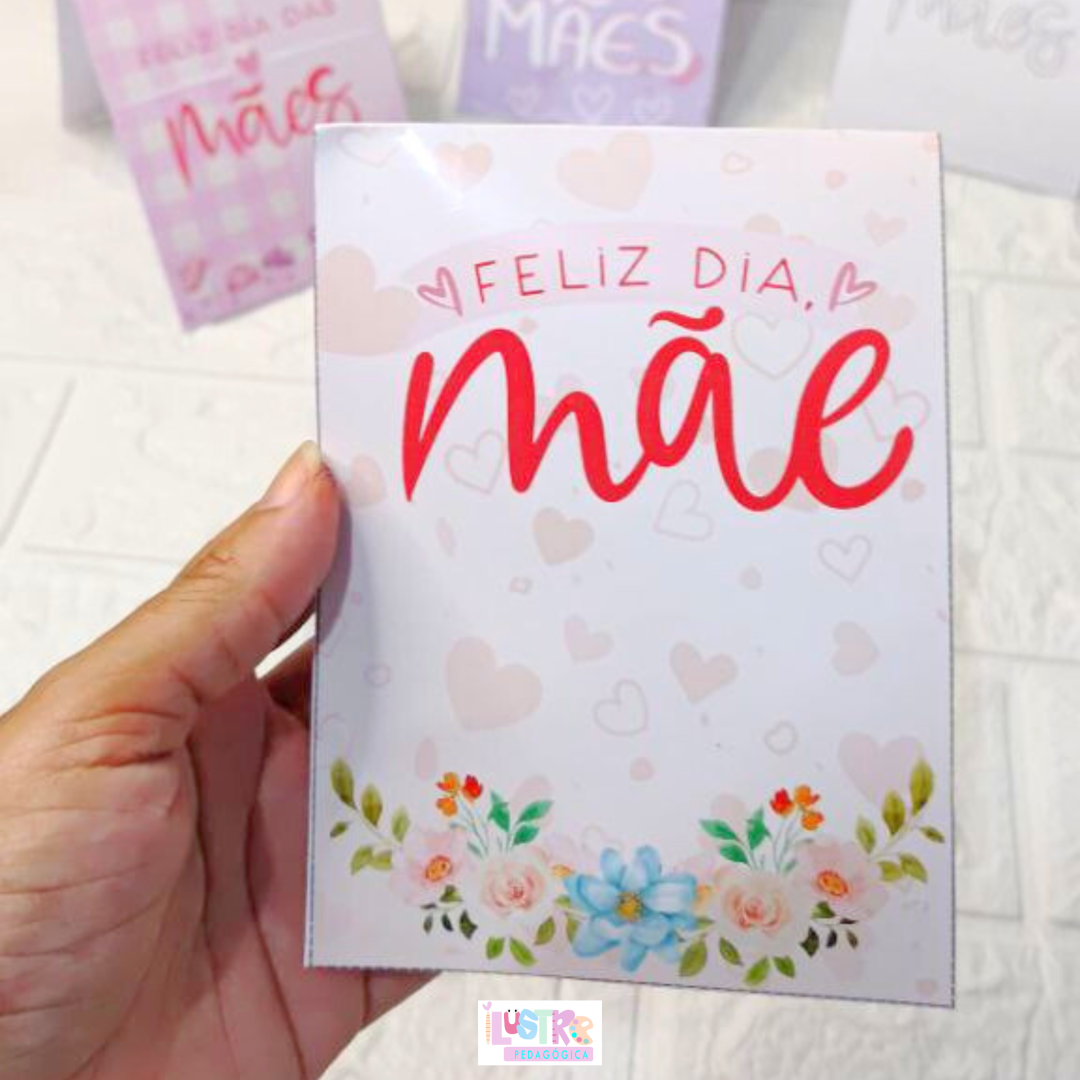 CARTÃO 3D DIAS DAS MÃES