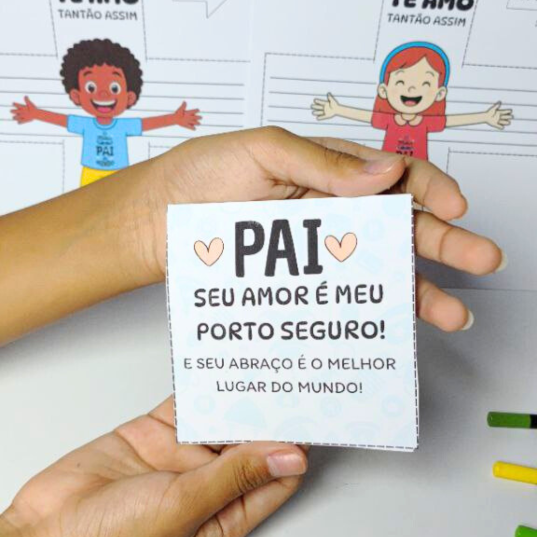 Cartão 3D dia dos Pais