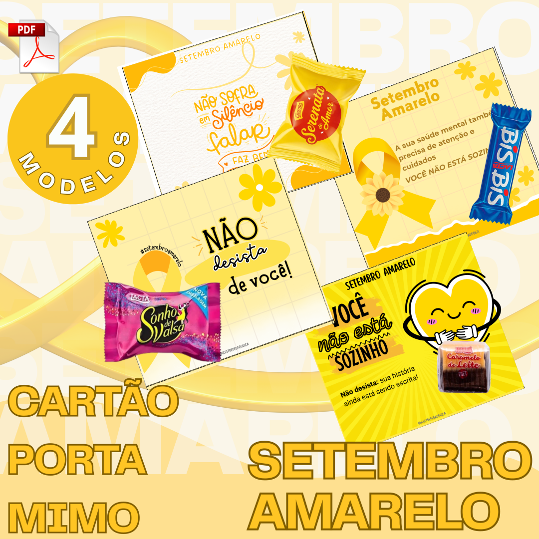 PORTA MIMO SETEMBRO AMARELO