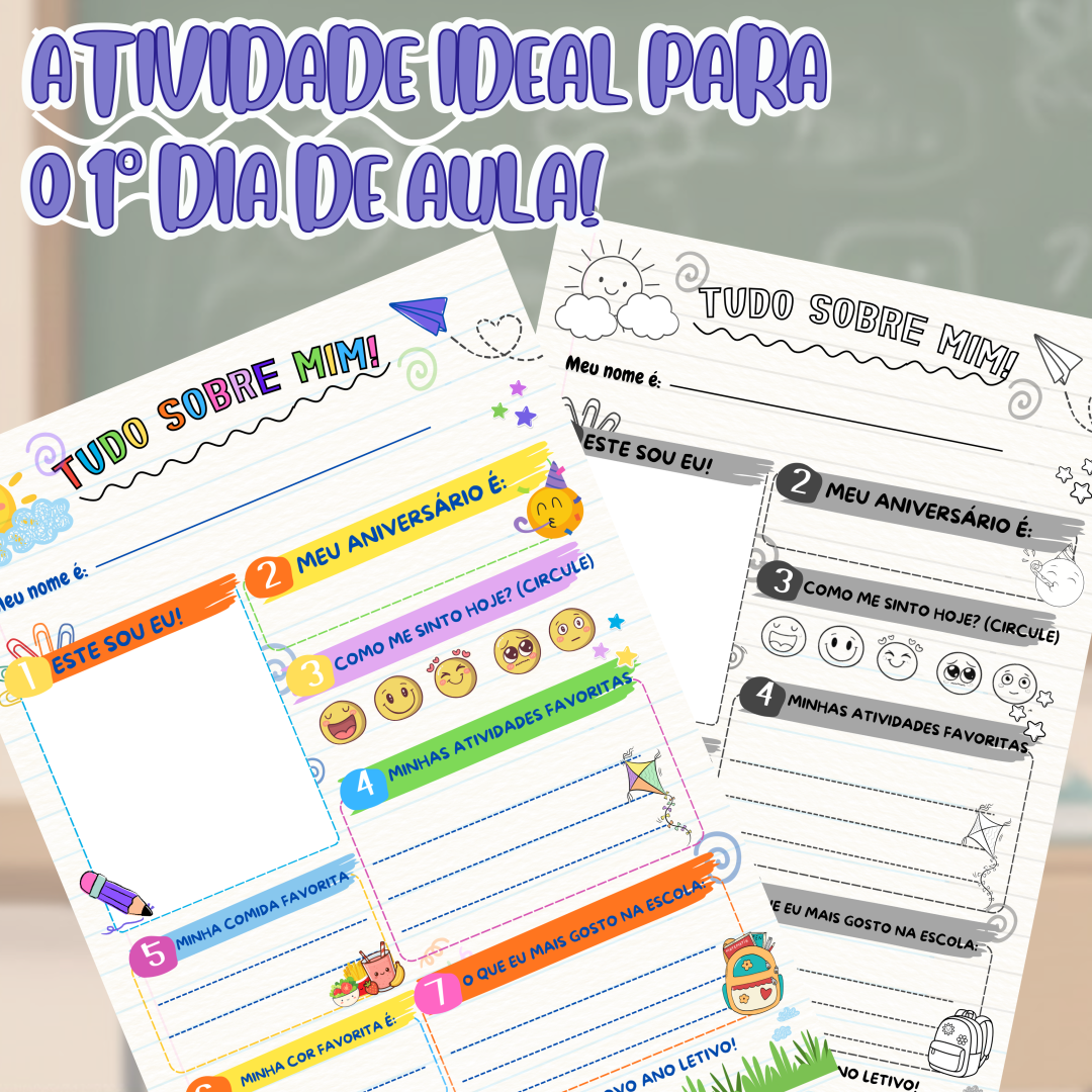 ATIVIDADE: "TUDO SOBRE MIM!!"
