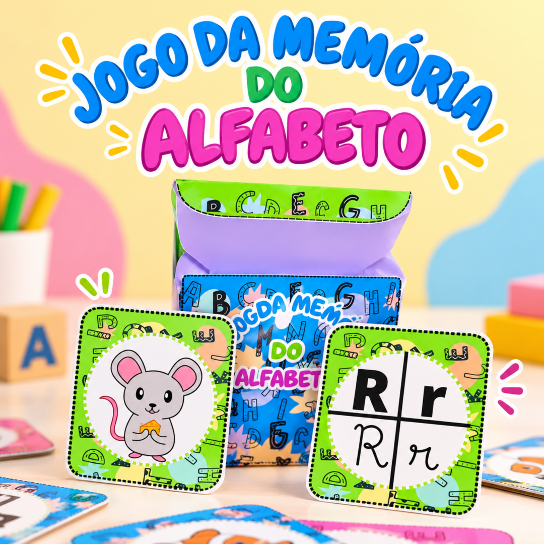 JOGUINHO DA MEMÓRIA ALFABETO COLORIDO