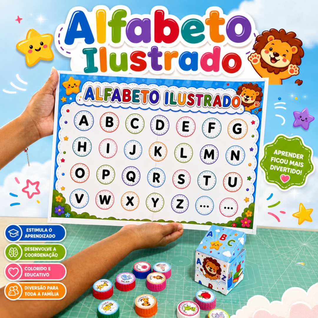 ALFABETO ILUSTRADO 4 TIPO DE LETRAS