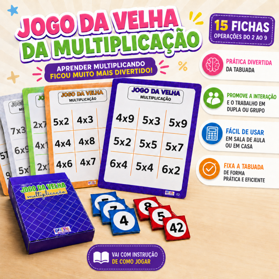 JOGO DA VELHA MULTIPLICAÇÃO