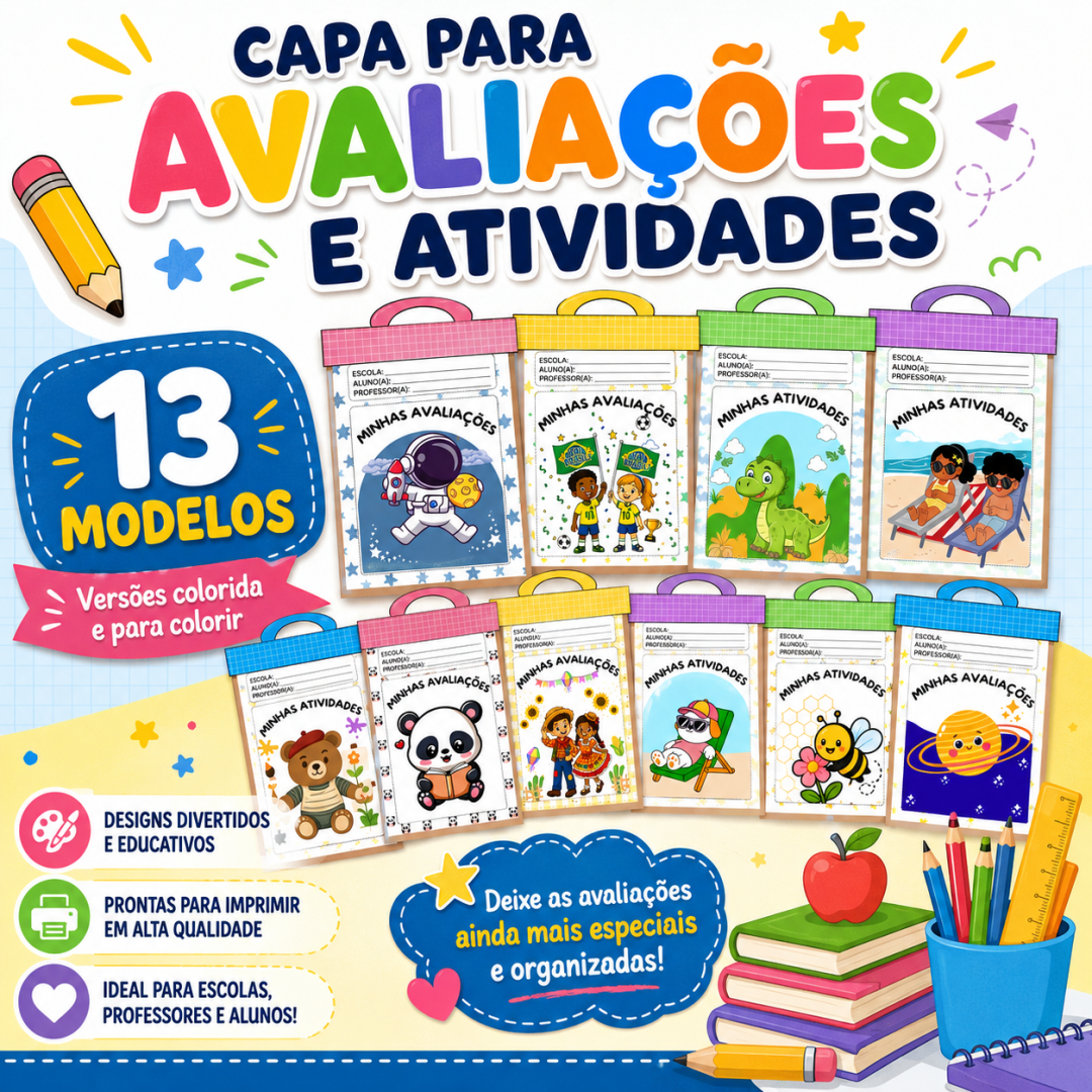 KIT CAPAS ATIVIDADES E AVALIAÇÕES VERSÃO 2026