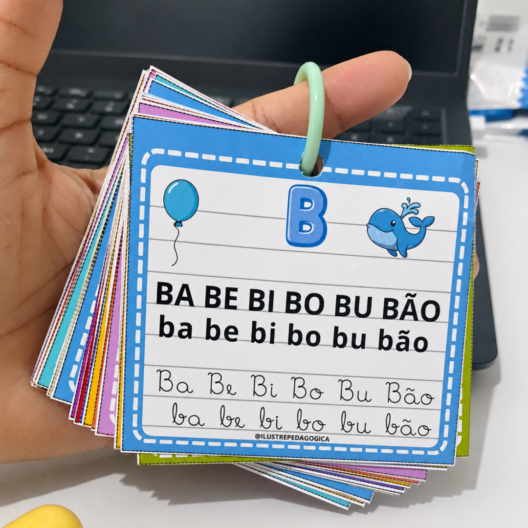 CHAVEIRO ILUSTRADO SÍLABAS SIMPLES