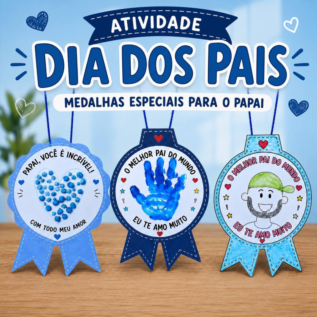 ATIVIDADE DIA DOS PAIS: MEDALHA