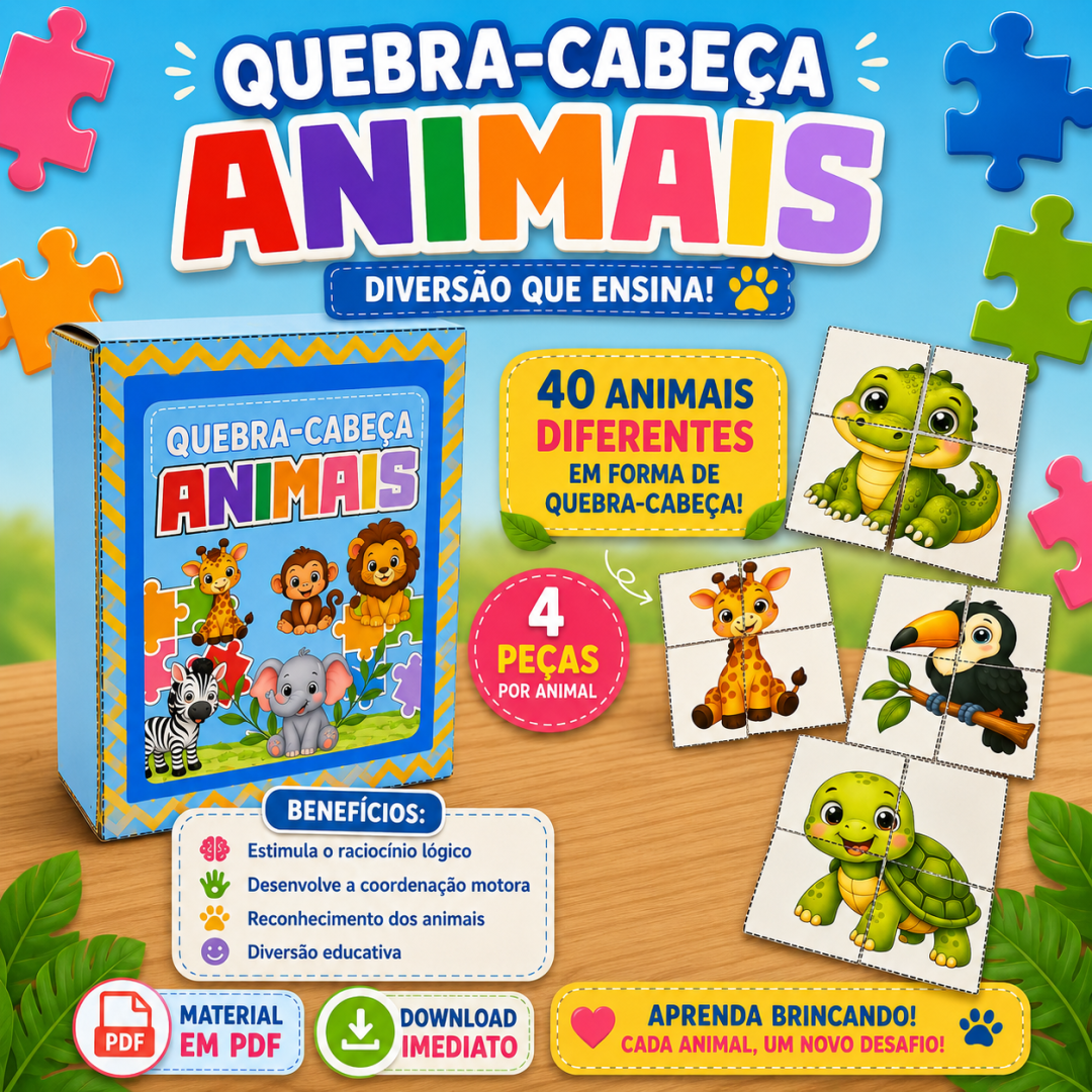 QUEBRA-CABEÇA ANIMAIS