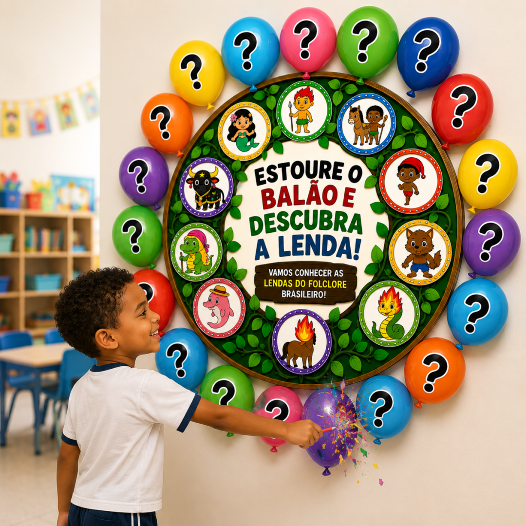 PAINEL DINÂMICA ESTOURE UM BALÃO : FOLCLORE